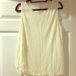 Linen Lululemon tank- off white
